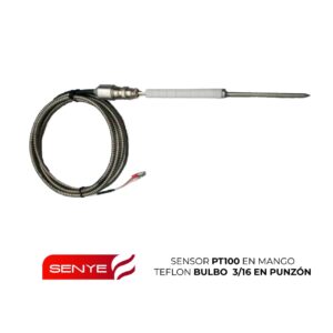 Sensor PT100 en mango teflon