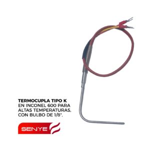Termocupla Tipo K en Inconel 600