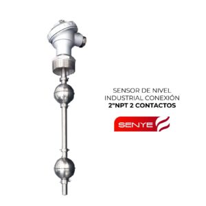 Sensor de Nivel Industrial con conexión 2” NPT con 2 contactos