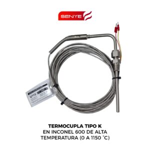 Termocupla Tipo K en Inconel 600 de Alta Temperatura (0 a 1150 °C)